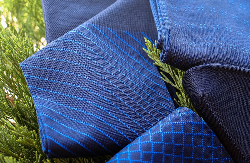 Skarpety, skarpetki, Diagonal do garnituru - niebieski, granat, idealne na prezent