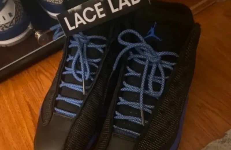 Niebieskie okrągłe sznurowadła odblaskowe do butów LACE LAB 3M Reflective Inverse laces, personalizacja obuwia, custom, customizacja adidasów