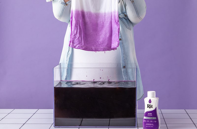 Fioletowy barwnik rit dye purple do farbowania ubrań, tkanin, jeansu