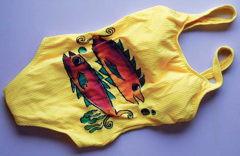 Fioletowa farba do customizacji sneakersów, jeansu, tkanin JACQUARD dye na flow