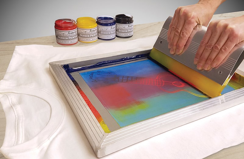 Zestaw Jacquard do sitodruku z farbami kryjącymi – doskonały do ciemnych materiałów