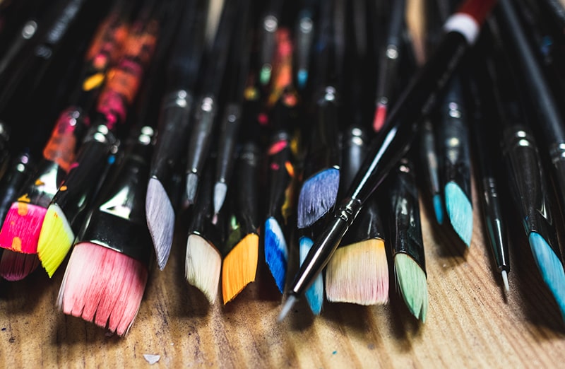 pedzelki syntetyczne angelus i farby akrylowe angelus 1oz