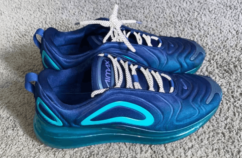 Fioletowe okrągłe odblaskowe sznurowadła, sznurówki, sznury do sneakersów, kicksów, Adidas NMD R1, Ultra Boost, Yeezy 350. Customizacja butów Lace Lab.