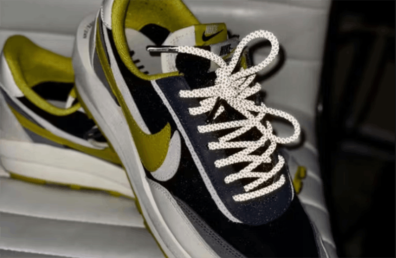 Żółte okrągłe odblaskowe sznurowadła, sznurówki, sznury do sneakersów, kicksów, Adidas NMD R1, Ultra Boost, Yeezy 350. Customizacja butów Lace Lab.