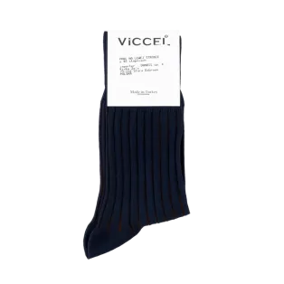 VICCEL Socks Shadow Dark Navy Blue / Brown