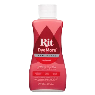 RIT DYEMORE Liquid Dye for Synthetics 7oz RACING RED / CZERWONY uniwersalny barwnik w płynie do tkanin syntetycznych i mieszanek