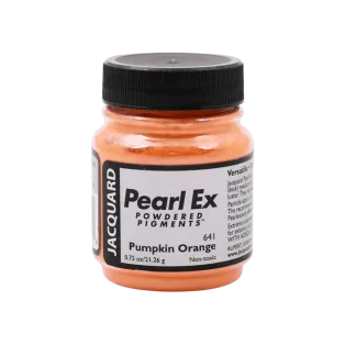 JACQUARD Pearl EX Powdered Metallic Pigments 0.75oz #641 PUMPKIN ORANGE / Pomarańczowe metaliczne i perłowe pigmenty w proszku do rękodzieła