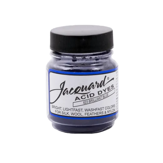 JACQUARD Acid Dye 0.5oz #623 BRILLIANT BLUE / BŁYSZCZĄCY NIEBIESKI barwnik kwasowy do wełny, jedwabiu i piór