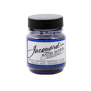 JACQUARD Acid Dye 0.5oz #623 BRILLIANT BLUE / BŁYSZCZĄCY NIEBIESKI barwnik kwasowy do wełny, jedwabiu i piór