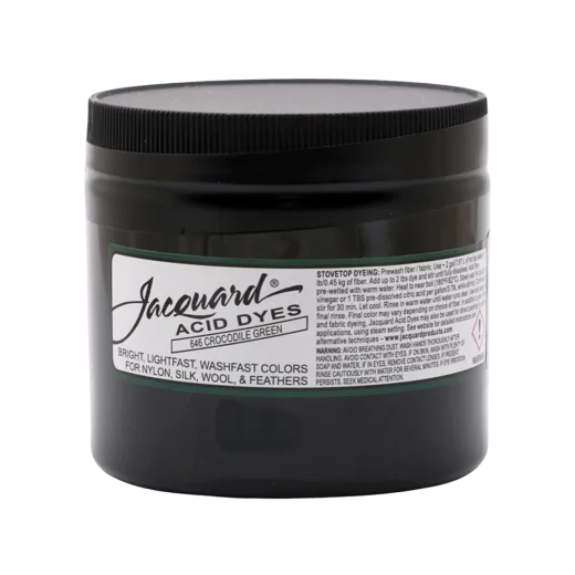 JACQUARD Acid Dye 8oz #646 CROCODILE GREEN / ZIELONY barwnik kwasowy do wełny, jedwabiu i piór