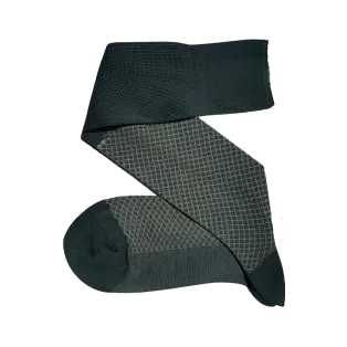 VICCEL / CELCHUK Knee Socks Fish Net Green Beige