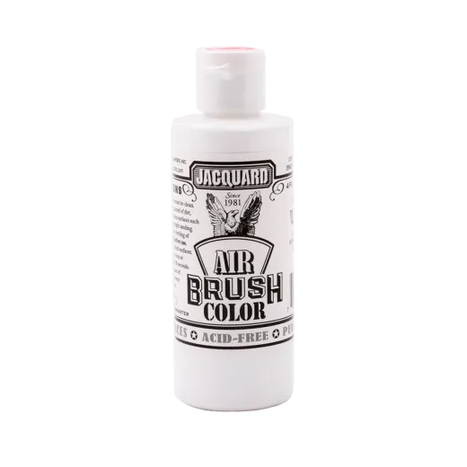 JACQUARD Airbrush Color Opaque Paint 4oz #207 WHITE / BIAŁA kryjąca farba akrylowa do aerografu