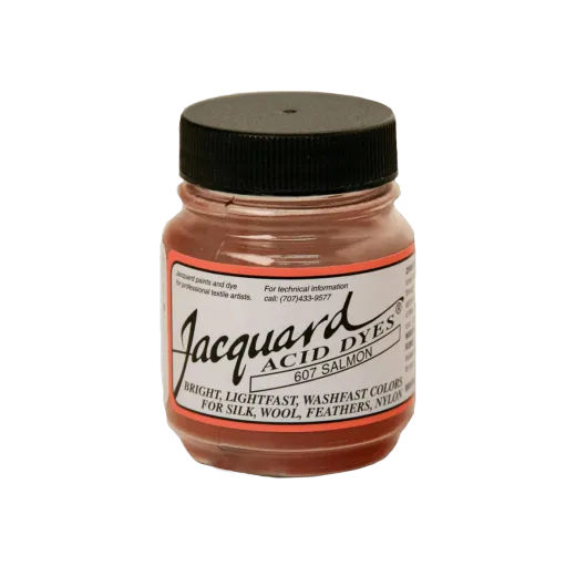 JACQUARD Acid Dye 0.5oz #607 SALMON / ŁOSOSIOWY barwnik kwasowy do wełny, jedwabiu i piór