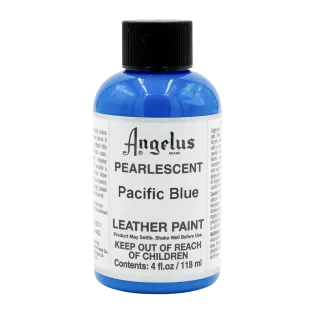 ANGELUS Acrylic Leather Paint Pearlescent 4oz #452 PACIFIC BLUE / NIEBIESKA perłowa farba akrylowa do malowania Sneakersów i Jeansu