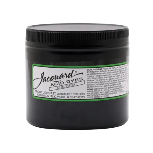 JACQUARD Acid Dye 8oz #627 KELLY GREEN / ZIELONY barwnik kwasowy do wełny, jedwabiu i piór