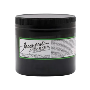 JACQUARD Acid Dye 8oz #627 KELLY GREEN / ZIELONY barwnik kwasowy do wełny, jedwabiu i piór