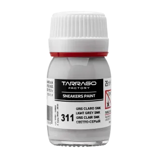 TARRAGO SNEAKERS Paint Standard Colors 25ml #311 LIGHT GREY / Jasnoszara farba akrylowa do personalizacji i renowacji butów oraz jeansu