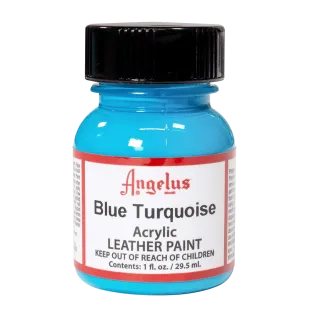 ANGELUS Acrylic Leather Paint Standard 1oz BLUE TURQUOISE / NIEBIESKOTURKUSOWA farba akrylowa do malowania Sneakersów i Jeansu
