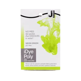 JACQUARD iDye Poly 0.49oz #1466 NEON GREEN / ZIELONY NEONOWY barwnik do poliestru, nylonu, tkanin syntetycznych i tworzyw sztucznych