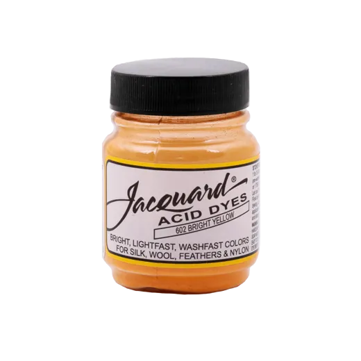 JACQUARD Acid Dye 0.5oz #602 BRIGHT YELLOW / JASNOŻÓŁTY barwnik kwasowy do wełny, jedwabiu i piór