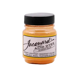 JACQUARD Acid Dye 0.5oz #602 BRIGHT YELLOW / JASNOŻÓŁTY barwnik kwasowy do wełny, jedwabiu i piór