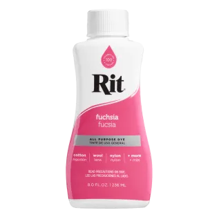 RIT DYE All-Purpose Liquid Dye 8oz FUCHSIA / FUKSJOWY uniwersalny barwnik w płynie do tkanin i innych powierzchni