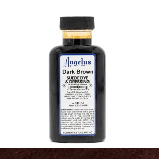 Ciemnobrązowy barwnik do zamszu i nubuku, którym nie tylko odnowisz kolor swoich butów, ale i zmienisz ich odcień z jasnego na ciemniejszy