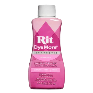 RIT DYEMORE Liquid Dye for Synthetics 7oz SUPER PINK / RÓŻOWY uniwersalny barwnik w płynie do tkanin syntetycznych i mieszanek
