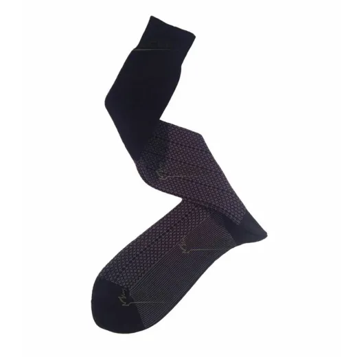 VICCEL Knee Socks Black Gray Plus Design