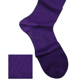 VICCEL / CELCHUK Socks Star Textured Purple - Luksusowe skarpety