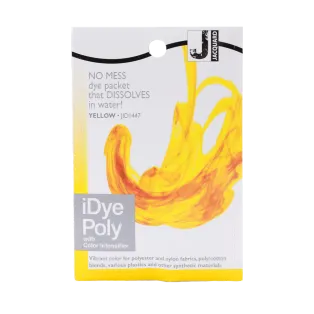 JACQUARD iDye Poly 0.49oz #1447 YELLOW / ŻÓŁTY barwnik do poliestru, nylonu, tkanin syntetycznych i tworzyw sztucznych