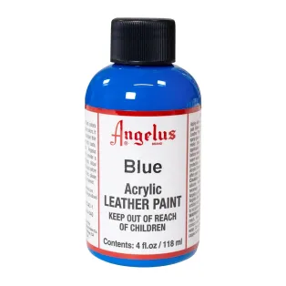 ANGELUS Acrylic Leather Paint Standard 4oz #040 BLUE / NIEBIESKA farba akrylowa do malowania Sneakersów i Jeansu