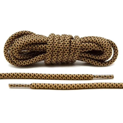 okrągłe czarno brązowe sznurowadła stworzone  do popularnych modeli Adidas Yeezy 350 Boost czy Adidas NMD