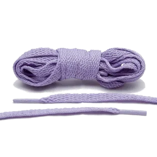 LACE LAB Flat Shoe Laces 8mm Lilac / Liliowe płaskie sznurowadła do butów