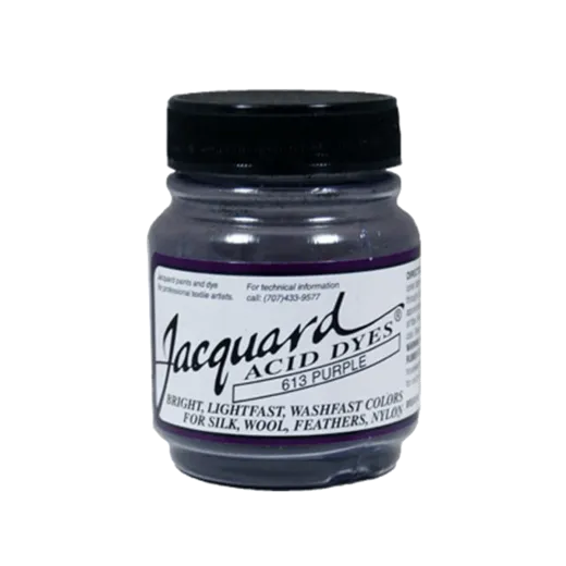 JACQUARD Acid Dye 0.5oz #613 PURPLE / PURPUROWY barwnik kwasowy do wełny, jedwabiu i piór