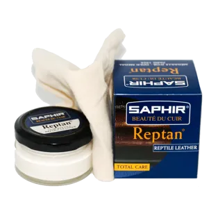 SAPHIR BDC Reptan 50ml + Cotton / Krem do skór egzotycznych + bawełniana szmatka