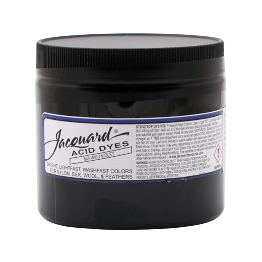 JACQUARD Acid Dye 8oz #644 VIVID VIOLET / ŻYWY FIOLETOWY barwnik kwasowy do wełny, jedwabiu i piór