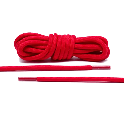 Czerwone okrągłe sznurowadła stworzone  do popularnych modeli Adidas Yeezy 350 Boost czy Adidas NMD