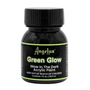 ANGELUS Glow In The Dark Green 1oz - Świecąca farba akrylowa do customizacji butów, ubrań i akcesoriów