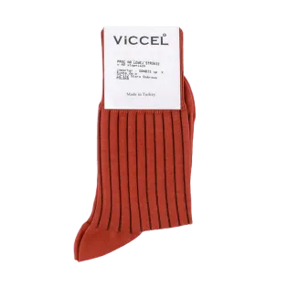 VICCEL / CELCHUK Socks Shadow Stripe Taba / Brown - Luksusowe skarpety