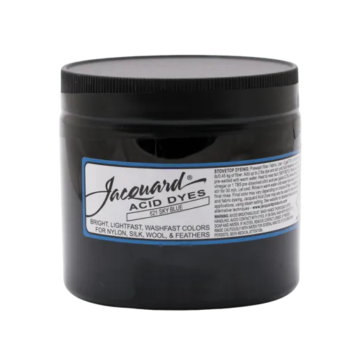 JACQUARD Acid Dye 8oz #621 SKY BLUE / BŁĘKITNY barwnik kwasowy do wełny, jedwabiu i piór