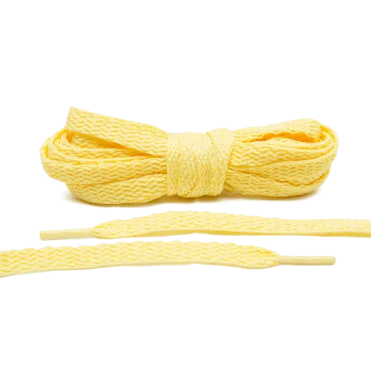 Żółte sznurowadła płaskie do butów Air Jordan, vans. Sznurówki do customizacji sneakersów - nike, adidas, vans