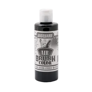 JACQUARD Airbrush Color Transparent Paint 4oz #106 BLACK / CZARNA półprzeźroczysta farba akrylowa do aerografu