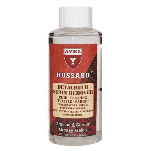 AVEL LTHR Hussard Stain Remover Liquid 200ml / Silny odplamiacz do skór licowych, zamszu, nubuku i tkanin