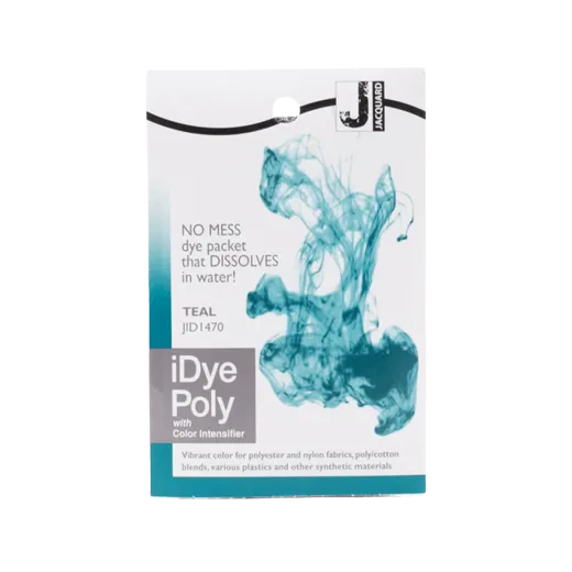 JACQUARD iDye Poly 0.49oz #1470 TEAL / MORSKI barwnik do poliestru, nylonu, tkanin syntetycznych i tworzyw sztucznych