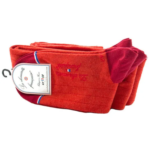 LCF Men Knee Socks VENDOME Orange / Luksusowe podkolanówki