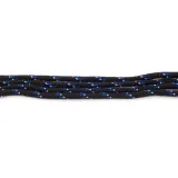 Wzmacniane grube czarno nebieskie sznurowadła do butów trekkingowych