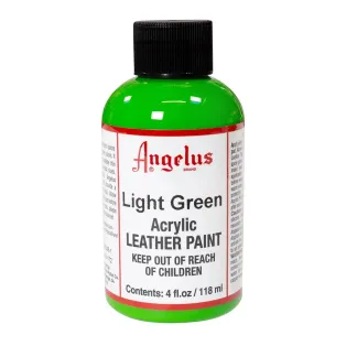 ANGELUS Acrylic Leather Paint Standard 4oz #172 LIGHT GREEN / JASNOZIELONA farba akrylowa do malowania Sneakersów i Jeansu