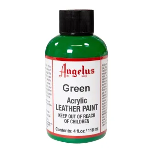 ANGELUS Acrylic Leather Paint Standard 4oz #050 GREEN / ZIELONA farba akrylowa do malowania Sneakersów i Jeansu