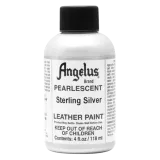 Srebrna farba do skór naturalnych i syntetycznych ANGELUS Pearlescent Leather Paint 4oz
